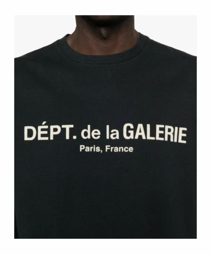 [Big & Tall for weights up to 260 lbs]1:1 quality version Flocked French Text Print Long Sleeve Tee 2 colors 29319568