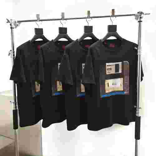 [Big & Tall for weights up to 260 lbs]1:1 quality version Floppy Disk Print Black Tee 29319567