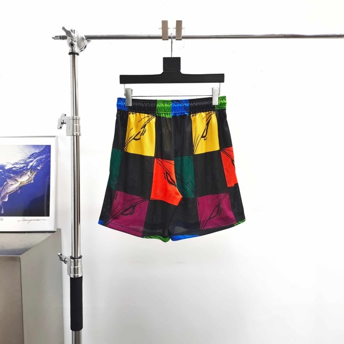 [Big & Tall for weights up to 260 lbs]1:1 quality version Color Black Plaid Mesh Shorts 29319573