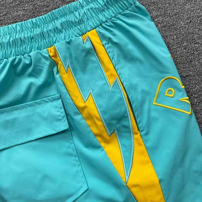 Letter Embroidery Color Block Casual Unisex American High Street Beach Sports Shorts 4 colors 29315534