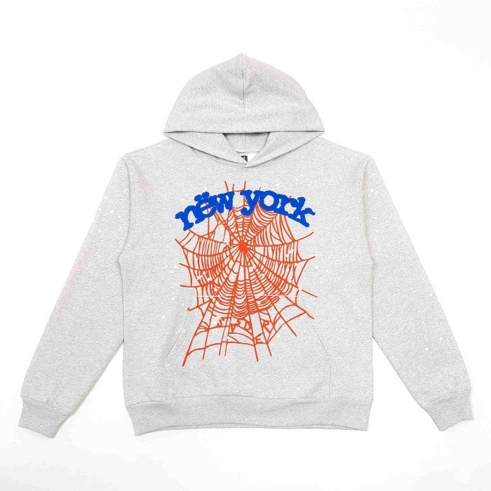 [Big & Tall for weights up to 220 lbs]1:1 quality version Blue New York Orange Mesh Print Hoodie & Pants Set 29319553