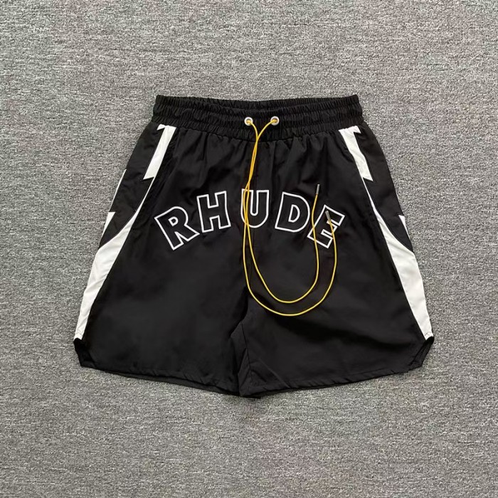 Letter Embroidery Color Block Casual Unisex American High Street Beach Sports Shorts 4 colors 29315534
