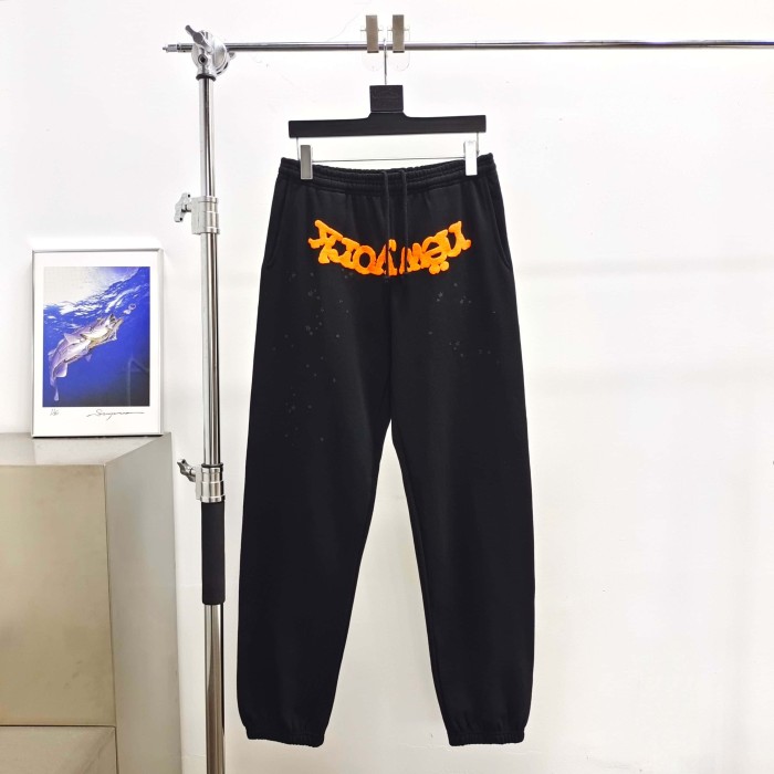[Big & Tall for weights up to 220 lbs]1:1 quality version Orange New York Blue Mesh Print Hoodie & Pants Set 29319552