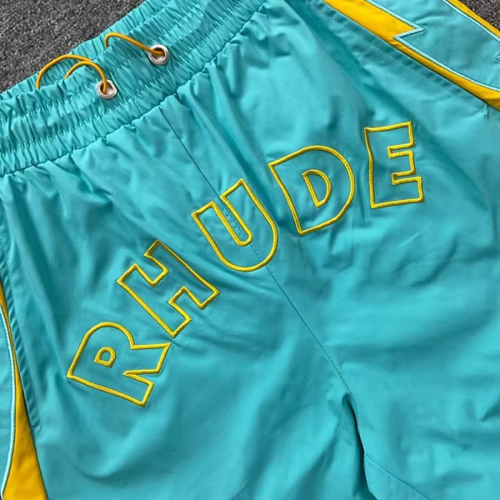 Letter Embroidery Color Block Casual Unisex American High Street Beach Sports Shorts 4 colors 29315534