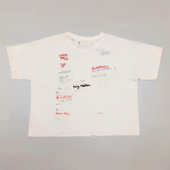 [Big & Tall for weights up to 260 lbs]1:1 quality version Cartoon Embroidery Beige Graffiti Tee 29319595