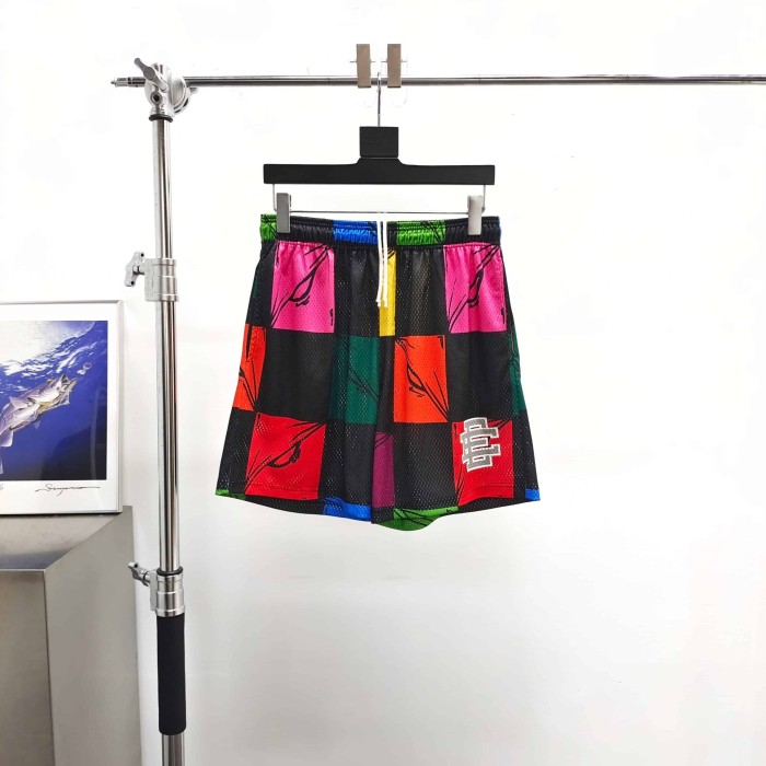 [Big & Tall for weights up to 260 lbs]1:1 quality version Color Black Plaid Mesh Shorts 29319573