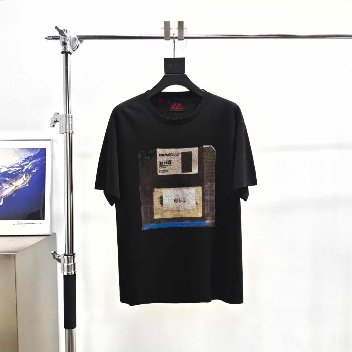 [Big & Tall for weights up to 260 lbs]1:1 quality version Floppy Disk Print Black Tee 29319567