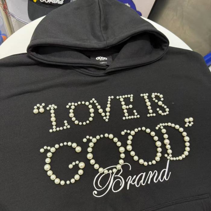 Round Pearl Logo Embroidery Hoodie 2 colors 29319481