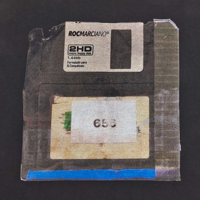 [Big & Tall for weights up to 260 lbs]1:1 quality version Floppy Disk Print Black Tee 29319567