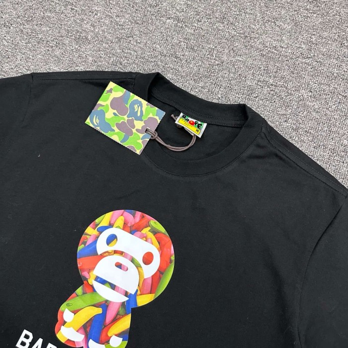 1:1 quality version Rainbow Banana Cartoon Milo Print Tee 2 colors 29321675