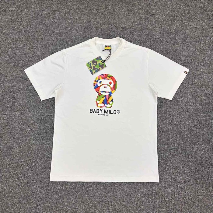 1:1 quality version Rainbow Banana Cartoon Milo Print Tee 2 colors 29321675