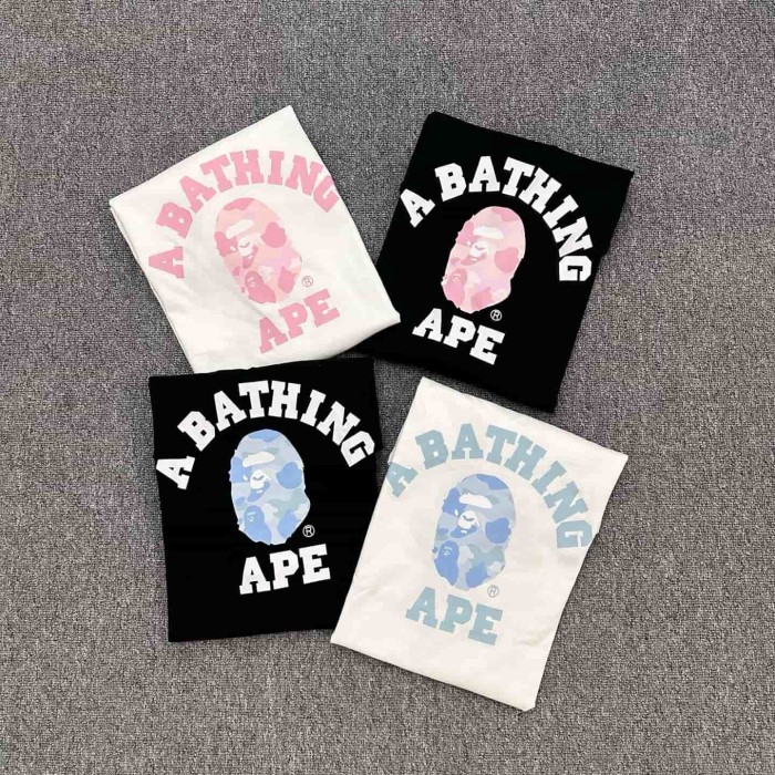 1:1 quality version Summer Refreshing Camo Ape Head Print Tee 4 colors 29321673