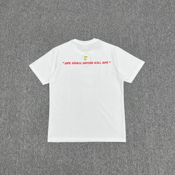 1:1 quality version Watermelon Color Camo Ape Head Print Tee 2 colors 29321684