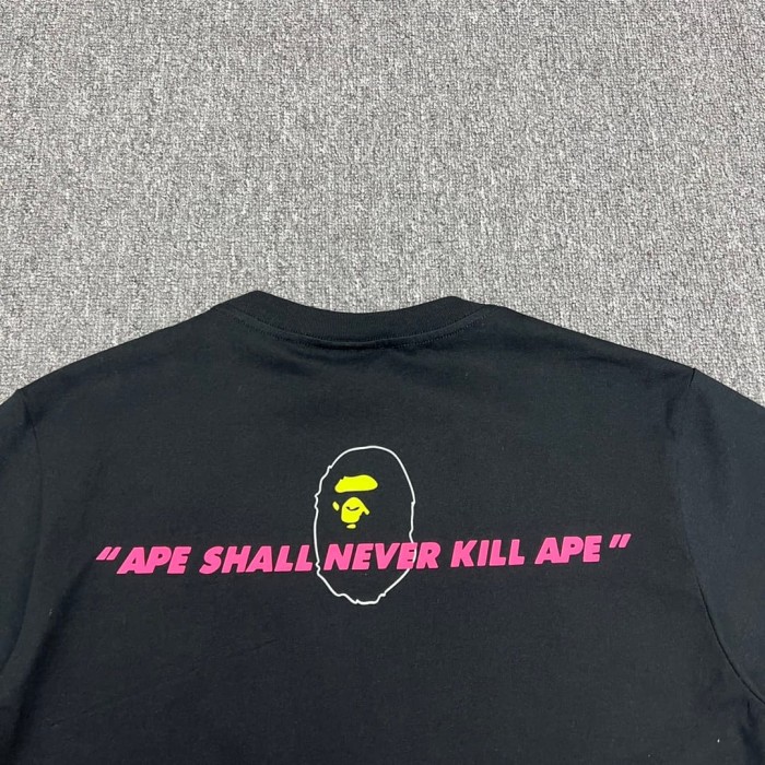 1:1 quality version Watermelon Color Camo Ape Head Print Tee 2 colors 29321684