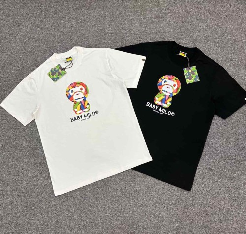 1:1 quality version Rainbow Banana Cartoon Milo Print Tee 2 colors 29321675