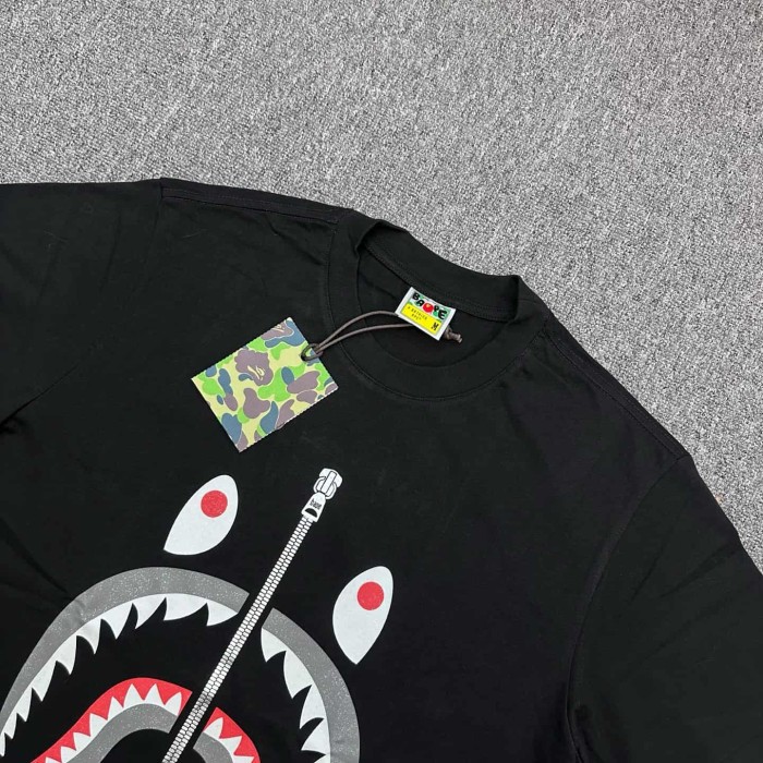 1:1 quality version Shark Zip Glitter Print Tee 29321683