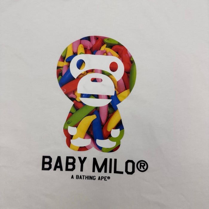 1:1 quality version Rainbow Banana Cartoon Milo Print Tee 2 colors 29321675