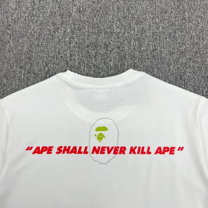 1:1 quality version Watermelon Color Camo Ape Head Print Tee 2 colors 29321684