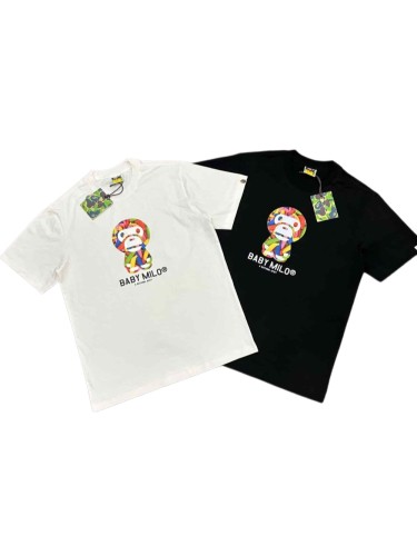 1:1 quality version Rainbow Banana Cartoon Milo Print Tee 2 colors 29321675