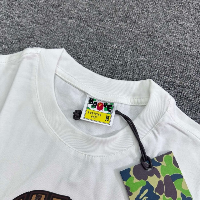 1:1 quality version Valentine's Day Limited Chocolate Block Ape Head Print Tee 2 colors 29321681