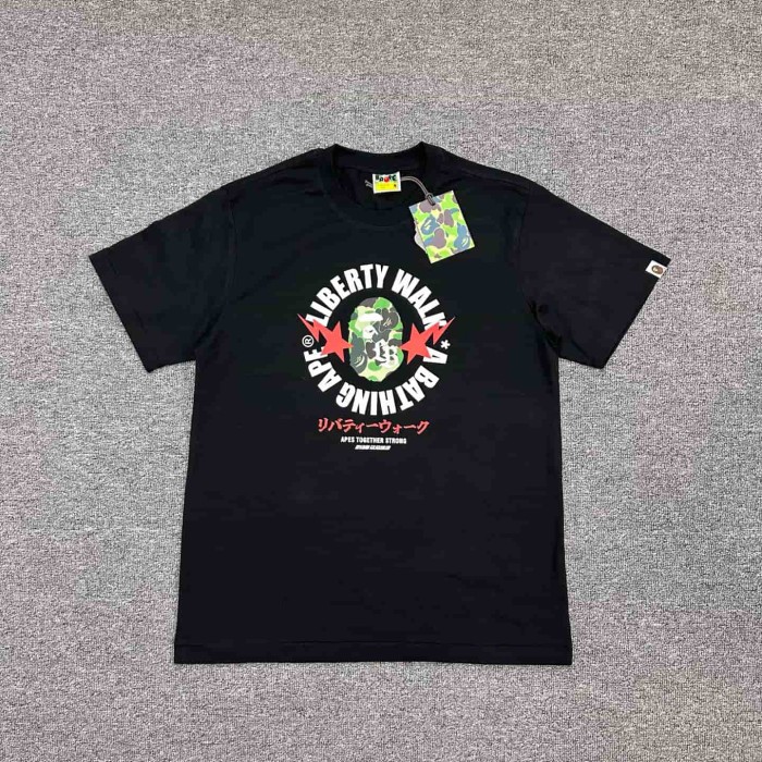 1:1 quality version Liberty Walk Co-branded Circular Letter Ape Head Print Tee 2 colors 29321674