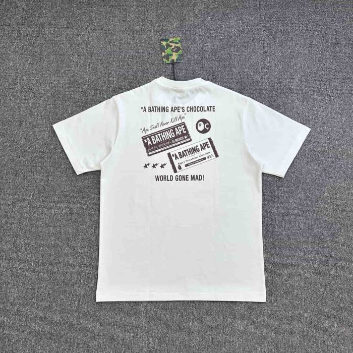 1:1 quality version Valentine's Day Limited Chocolate Wrapper Collage Print Tee 2 colors 29321680