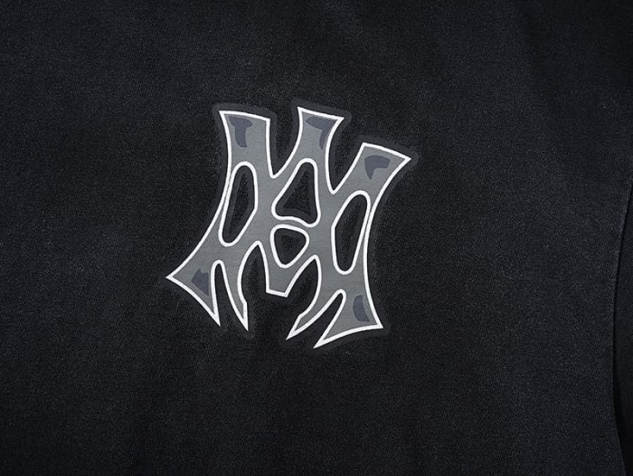 Gothic MA Letter Hollywood Double Side Print Washed Tee 29322994