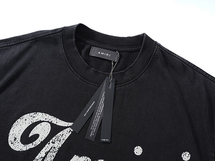 The Good Life Cursive Letter Double Side Print Washed Tee 2 colors 29323003