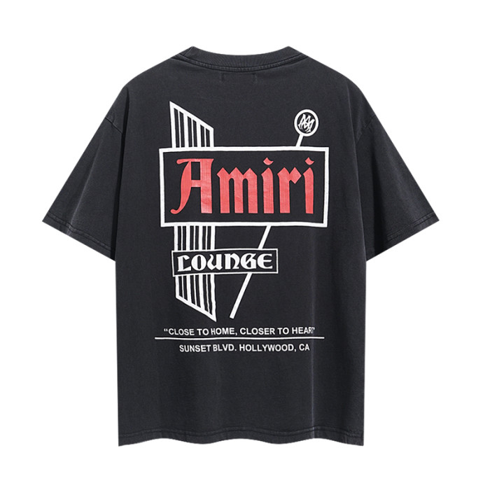 Geometric Red Label Lounge Slogan Double Side Print Washed Tee 29322999