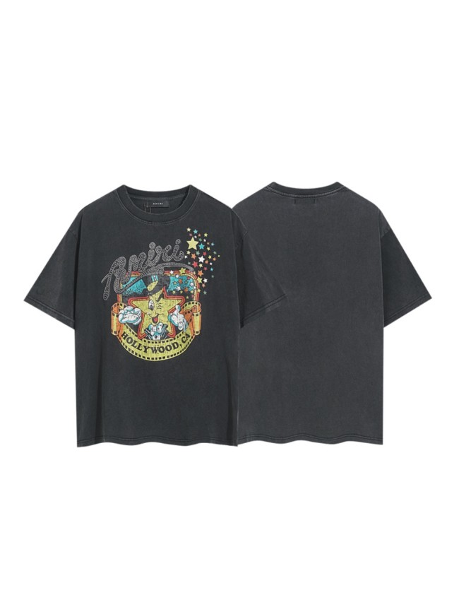 Hollywood Cartoon Star Film Rhinestone Print Washed Tee 29322995