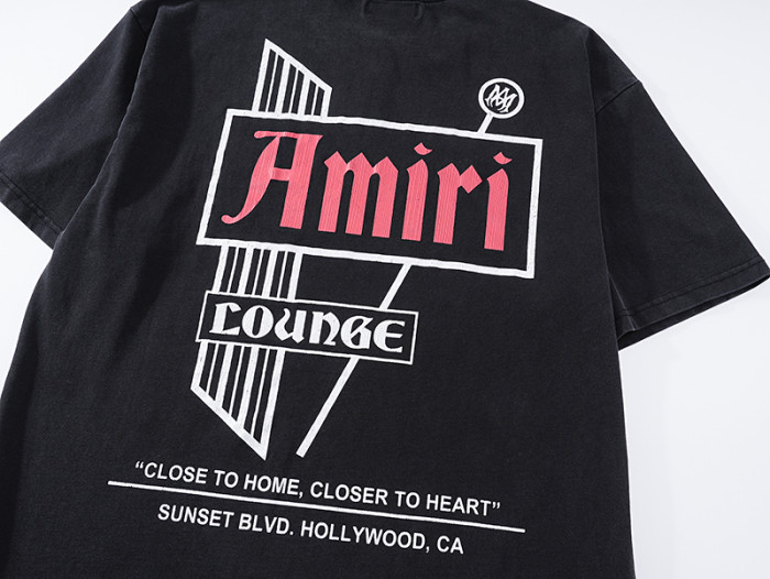 Geometric Red Label Lounge Slogan Double Side Print Washed Tee 29322999
