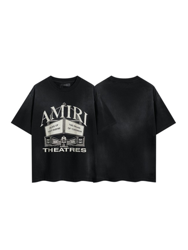Vintage Cinema Building Illustration Print Washed Tee 29322992