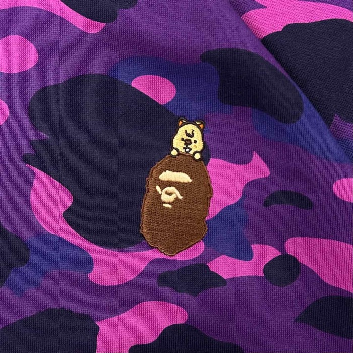 1:1 quality version Stray Kids Co-branded Shark Small Animal Embroidery Camo Zip Up Hoodie 4 colors 29322793