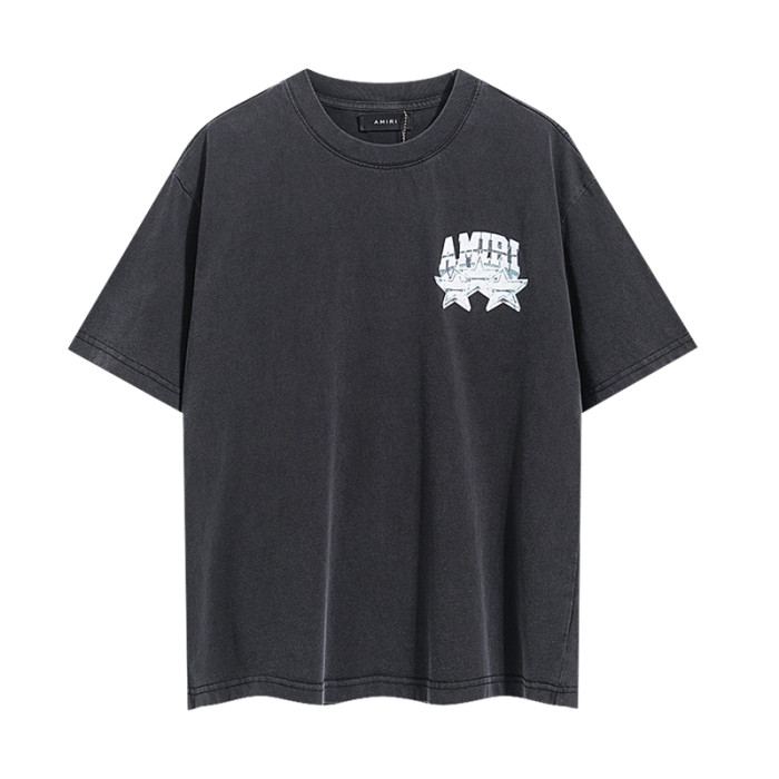 Rose Five Star Hollywood Landscape Badge Double Side Print Washed Tee 29323002