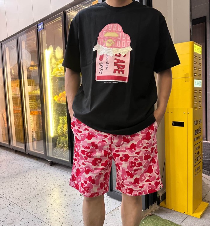 1:1 quality version Camo Elastic Waist Casual Shorts 3 colors 29322792