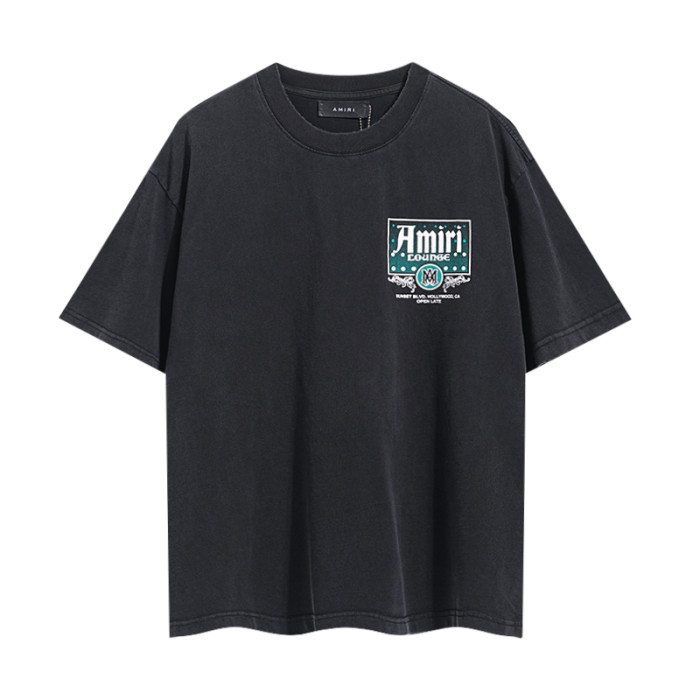 Teal Dot Lounge Sign Double Side Print Washed Tee 29323004