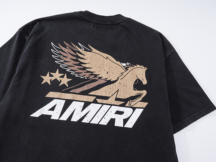 Golden Pegasus Three Star Vintage Double Side Print Washed Tee 29323001