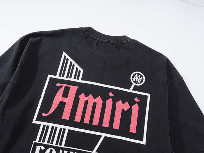 Geometric Red Label Lounge Slogan Double Side Print Washed Tee 29322999