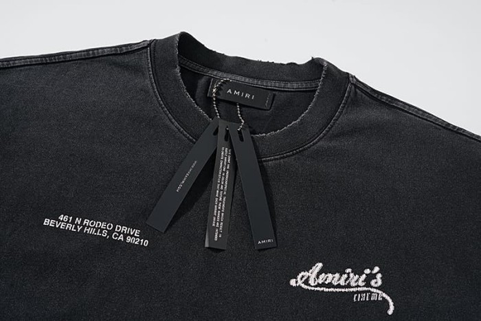 Cinema Address Cursive Slogan Double Side Print Washed Tee 29323005