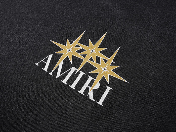 Large And Small Eight-Pointed Star Letter Double Side Print Washed Tee 2 colors 29322989