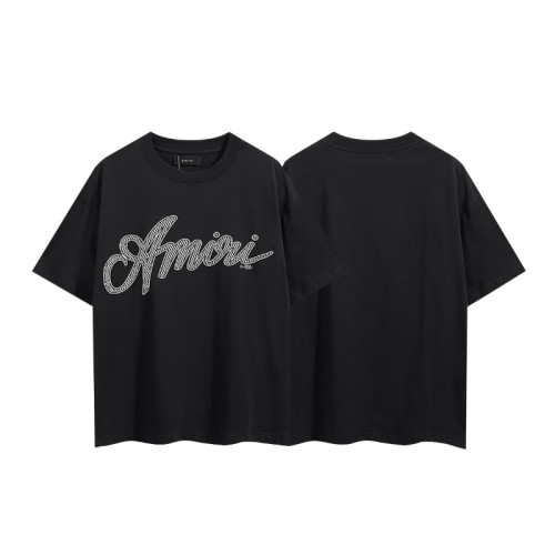 Black White Grid Cursive Letter Print Tee 29324264