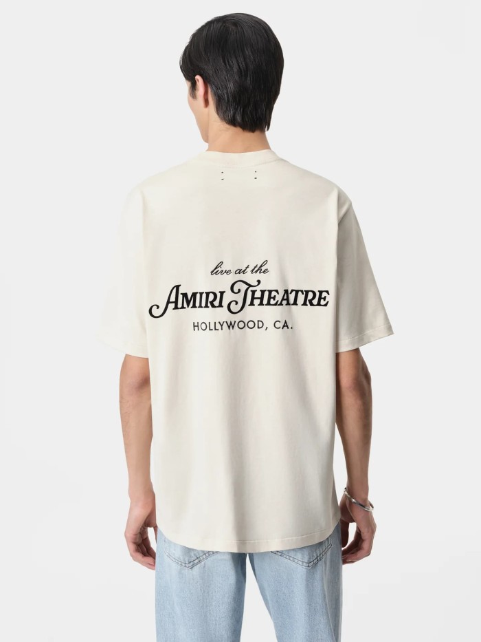 Theater Cursive Letter Double Side Print Tee 2 colors 29324268
