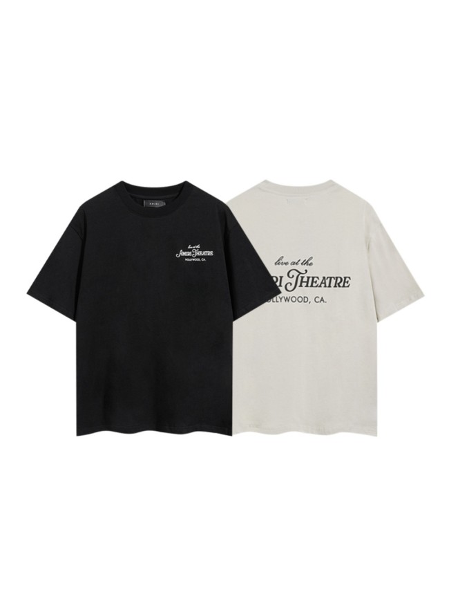 Theater Cursive Letter Double Side Print Tee 2 colors 29324268