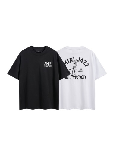 Saxophone Werewolf Curved Slogan Double Side Print Tee 2colors 29324271
