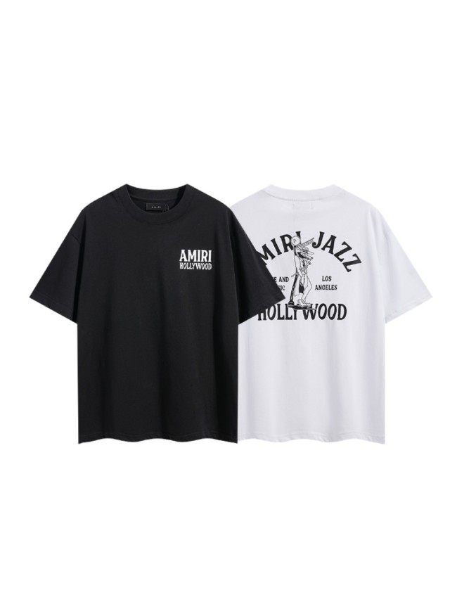 Saxophone Werewolf Curved Slogan Double Side Print Tee 2colors 29324271