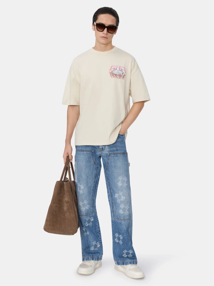 Fountain Lace Winery Badge Chest Print Tee 2 colors 29324284