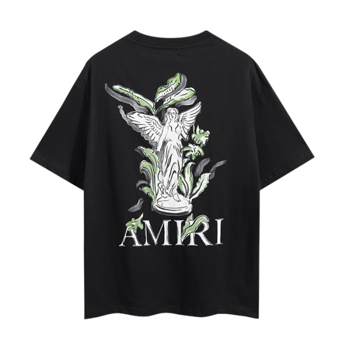 Green Leaf Angel Sculpture Sketch Double Side Print Tee 2 colors 29324270