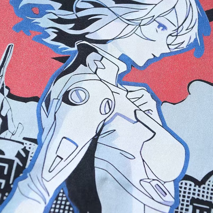 EVA Ayanami Rei Red Blue Contrast Comic Poster Print Tee 29324481