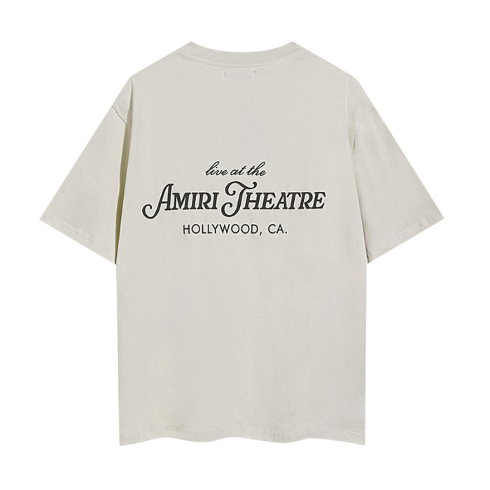 Theater Cursive Letter Double Side Print Tee 2 colors 29324268