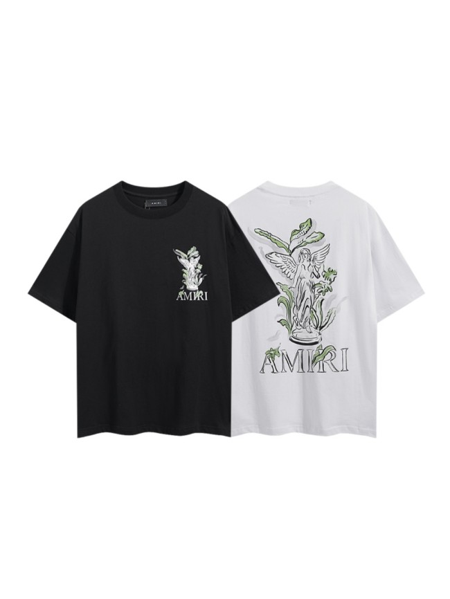 Green Leaf Angel Sculpture Sketch Double Side Print Tee 2 colors 29324270